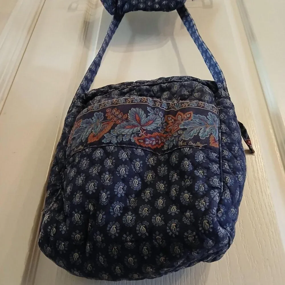 VTG Y2K 98 Vera Bradley Retired Rare Classic Navy Moms Day Out Bag & pouch